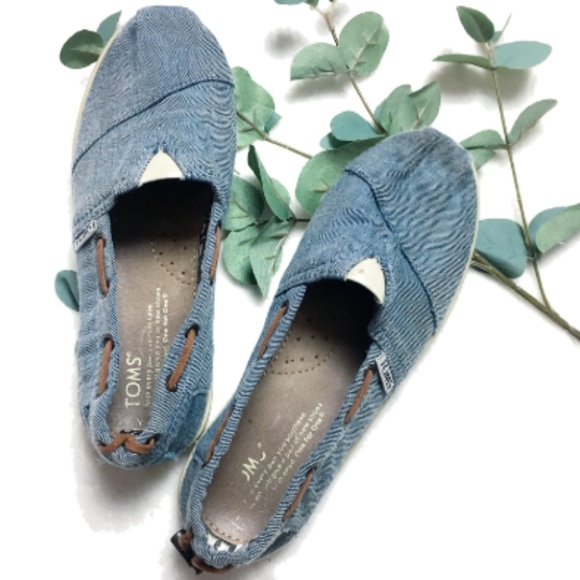 Toms Shoes - TOMS Chambray Slip-On Shoes